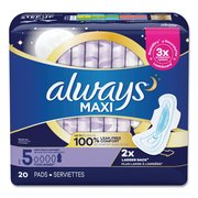 Always Maxi Pads, Extra Heavy Overnight, PK20 17902PK